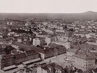 Panorama Zagreba oko 1900. godine. Pogled prema zapadu
